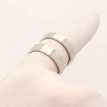Load image into Gallery viewer, Stainless Steel Plain Matte Finish Flat Edge Wedding Thumb Ring Band 4-5mm