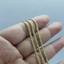 Load image into Gallery viewer, 14K Solid Yellow Gold 2.5mm Wide Miami Cuban Link Chain Necklace Size 18" - 30"