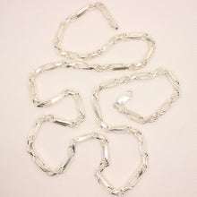 Load image into Gallery viewer, 925 Sterling Silver Twisted Milano Figarope Chain Necklace (4mm~5mm/18"~28")