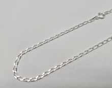 Load image into Gallery viewer, 925 Sterling Silver Solid Long Curb Link Chain Necklace Bracelet 2.5mm 7" to 30"