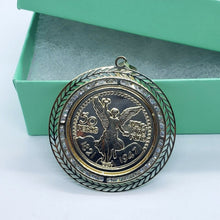 Load image into Gallery viewer, 14K Solid Yellow Gold Centenario Pendant with Bezel Mexican 50 Pesos 2 Sizes