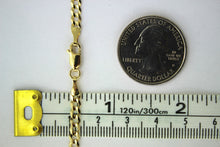 Load image into Gallery viewer, 14K Solid Gold Cuban Link Chain Necklace Bracelet Men Women 3.5mm Sizes 7"~30"