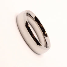 Load image into Gallery viewer, Stainless Steel Smooth Short Domed High Polish Wedding Band Thumb Ring 5mm