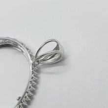 Load image into Gallery viewer, Sterling Silver Cubic Zirconia Half Dollar Bezel CZ Halo for 30mm 50 Cent Coin