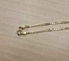 Load image into Gallery viewer, 10K Solid Yellow Gold Curb Cuban Link Chain Necklace Lobster Lock 2mm 16"~30"