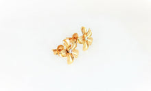Load image into Gallery viewer, 14K Yellow & Rose Gold Pretty Flower Earrings 2 Sizes
