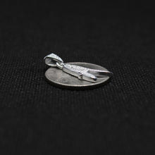 Load image into Gallery viewer, 925 Sterling Silver 26-Alphabet Calligraphic Action Font Dotted Initial Pendant
