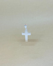 Load image into Gallery viewer, 925 sterling silver cross pendant high polish 2 sided