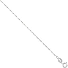 Load image into Gallery viewer, 925 Sterling Silver Very Thin Fine Boston Link Chain Necklace 1mm 16 18 24 inch