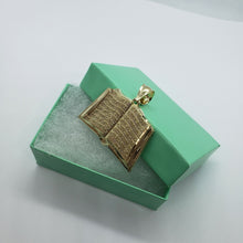 Load image into Gallery viewer, 10K Yellow Solid Gold Bible Book Pendant Charm Religious 3 Sizes