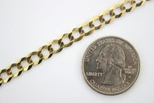 Load image into Gallery viewer, 14K Authentic Solid Yellow Gold Cuban Chain Men Women 5.5mm/7"~9"&20"~30"