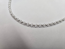 Load image into Gallery viewer, 925 Sterling Silver Medium Thick Italian Rolo Chain Necklace 4mm 7" to 30"