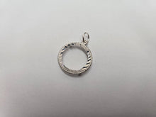 Load image into Gallery viewer, 925 Sterling Silver Rope Edge 3 Cent Piece Coin Bezel 14mm Prong Back