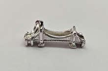 Load image into Gallery viewer, 925 Sterling Silver Long Brooklyn Bridge Charm Pendant 1 Inch Wide (25mm)