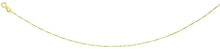 Load image into Gallery viewer, 10K Solid Gold Box Chain Necklace Women Girl 0.5mm and o.6 mm 16" 18" 20" 22"