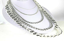 Load image into Gallery viewer, .925 Sterling Silver Cuban Link Chain Necklace 1.5mm ~ 13mm Men Women 16" ~ 40"