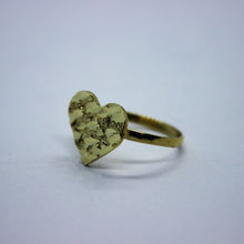 Load image into Gallery viewer, 10K Yellow Solid Gold Flat Heart Nugget Ring 3 sizes