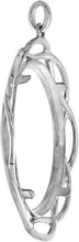 Load image into Gallery viewer, Sterling Silver Braided Edge Silver Braided Edge Eagle Bezel Pendant 41 mm Coin