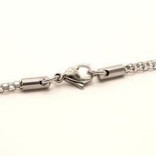 Load image into Gallery viewer, Stainless Steel Miniature Popcorn Chain Necklace 2.5mm Wide, Sizes 18-24 Inches