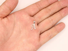 Load image into Gallery viewer, 925 Sterling Silver Calligraphy Initial Alphabet Letter Pendant High Quality