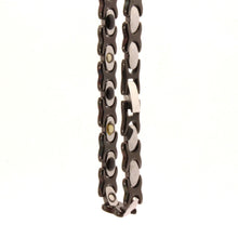 Load image into Gallery viewer, Tungsten Carbide Ceramic 2-Tone Black & Rhombus Facets Magnetic Therapy Bracelet