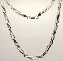 Load image into Gallery viewer, 925 Sterling Silver Twisted Milano Figarope Chain Necklace (4mm~5mm/18"~28")