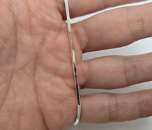 Load image into Gallery viewer, 925 Sterling Silver Thin Square Snake Chain Necklace Bracelet 1.8mm 7" to 30"