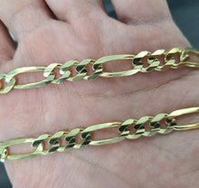 Load image into Gallery viewer, Authentic 14K Solid Gold Figaro Link Chain Men Women 2.5mm~3.5mm Necklace 7"~30"