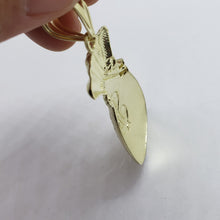 Load image into Gallery viewer, 10K Solid Real Gold Dollar Money Bag Textured Pendant Charm Polished 5 Sizes
