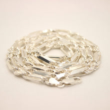 Load image into Gallery viewer, 925 Sterling Silver Twisted Milano Figarope Chain Necklace (4mm~5mm/18"~28")