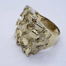 Load image into Gallery viewer, Authentic 10k Gold Nugget Ring Small Medium Large Extra Large Sizes 6-13