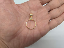 Load image into Gallery viewer, Gold Filled Penny Bezel Screw Top 19 mm Coin Edge 1 Cent Coin NOT Included