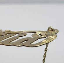 Load image into Gallery viewer, Authentic 10K Solid Yellow Gold Handmade Personalized Custom Name Pendant