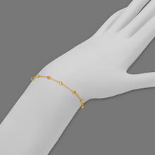 Load image into Gallery viewer, Authentic 14K Gold Stazione Bead Rolo Anklet or Bracelet