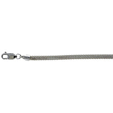 Load image into Gallery viewer, 925 Sterling Silver Round Mesh Chain Necklace Bracelet Italy 4mm 7" to 20"
