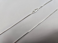 Load image into Gallery viewer, 925 Sterling Silver Thin Square Snake Chain Necklace Bracelet 1.4mm 7" to 30"