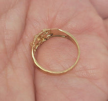 Load image into Gallery viewer, 10K Yellow Gold Baby Nugget Ring for Baby Kids Children Women Size 1 -7 Sizable