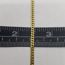 Load image into Gallery viewer, 14K Solid Yellow Gold 3mm Wide Miami Cuban Link Chain Necklace Size 18" - 30"