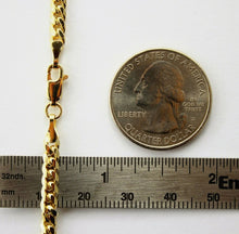 Load image into Gallery viewer, 14K Solid Yellow Gold 4mm Chain Miami Cuban Link Necklace Men Women 20" - 30"