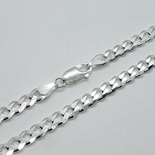 Load image into Gallery viewer, .925 Sterling Silver Cuban Curb Link Chain Necklace 1mm~13mm Men Women 16"~40"
