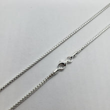 Load image into Gallery viewer, 925 Sterling Silver Franco Chain Necklace Square Link Italy 1.5mm-2.5mm 16"-36"