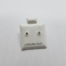 Load image into Gallery viewer, Tiny Sterling Silver Cubic Zirconia Stud Earrings Cartilage Nose Studs 2mm-4mm