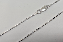 Load image into Gallery viewer, 925 Sterling Silver Faceted Pallini Bead Ball Chain Necklace Bracelet 1.5mm