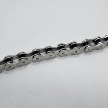 Load image into Gallery viewer, Stainless Steel Bicycle Chain Bracelet Black Rubber Accent for Men 1/2 inch