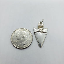 Load image into Gallery viewer, 925 Sterling Silver Arrowhead Pendant High Quality Nickel Free 1 1/4 inch 5grams