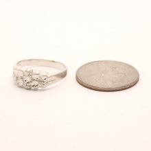 Load image into Gallery viewer, 925 Sterling Silver Diamond Cut Finish Nugget Ring Band 5/16 Inch Wide Size 5-13