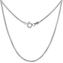 Load image into Gallery viewer, 925 Sterling Silver Light Weight Popcorn Chain Necklace Bracelet 1.6mm 16"-20"