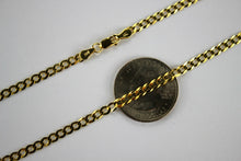 Load image into Gallery viewer, 14K SOLID-GOLD Cuban Link Chain Necklace for Everyone 3.5mm / 16" ~ 30"