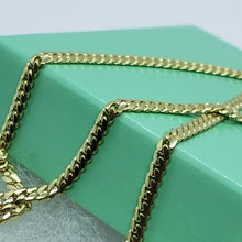 Load image into Gallery viewer, 18K Solid Yellow Gold Miami Cuban Link Chain Necklace Men 2.5mm-4mm Size 18"~24"