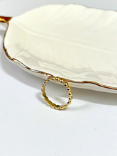 Load image into Gallery viewer, 14K Solid Gold Handmade Dome Beaded Ring Band